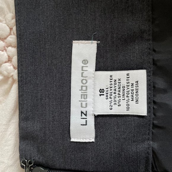 LIZ CLAIBORNE Grey Career Skirt Size 18 Womens - Picture 2 of 2